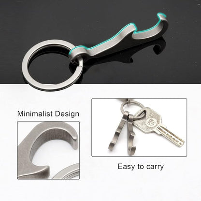 Titanium Bottle Opener, Small Keychain Beer Bottle Opener Can Opener - Image 5