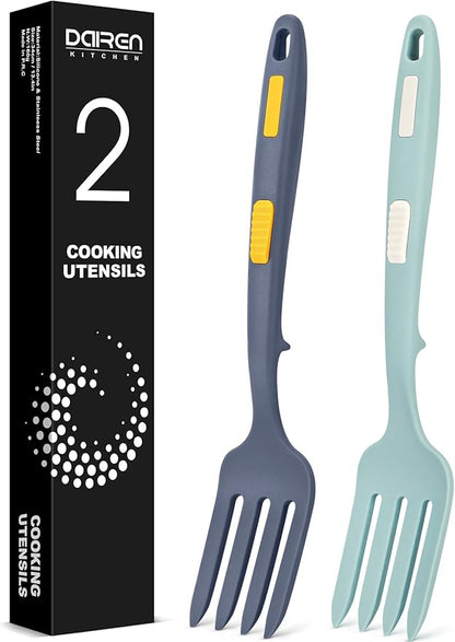 Silicone Flexible Long Handler, 11.6 Inch Heat Resistant Cooking Tool, Non by DaiRenKitchen