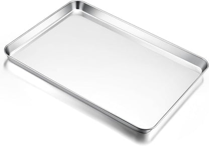 E-far Large Baking Sheet, 20”x14” Stainless Steel Cookie Sheet Pan by E-far