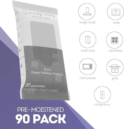 Swanky Stainless Steel Cleaner Wipes - Image 2