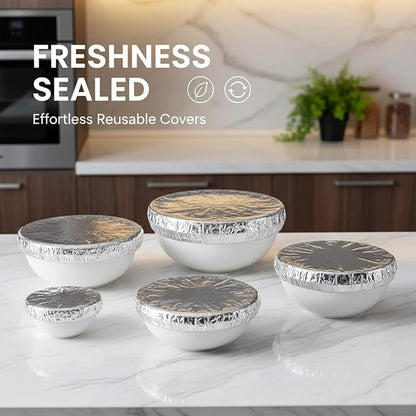 Reusable Aluminum Foil Food Covers: Heat-Insulating, Freshness-Preserving - Image 6