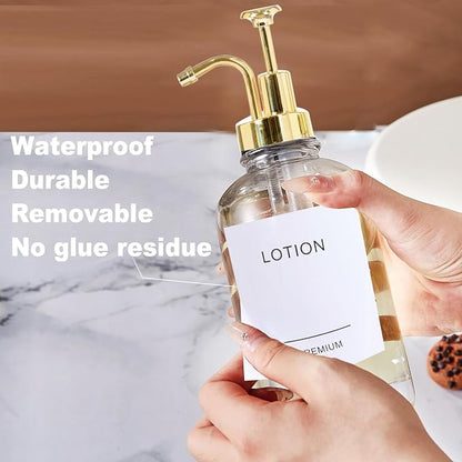 12oz Dish Soap Dispenser for Kitchen, Hand Glass Soap Dispenser Set - Image 6