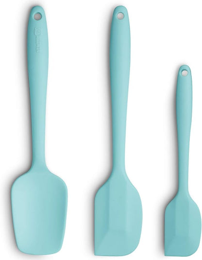 Silicone Spatula 3‑Piece Set Heat Resistant 600°F Non‑Stick Rubber Spatulas by ALLWIN-HOUSEWARE