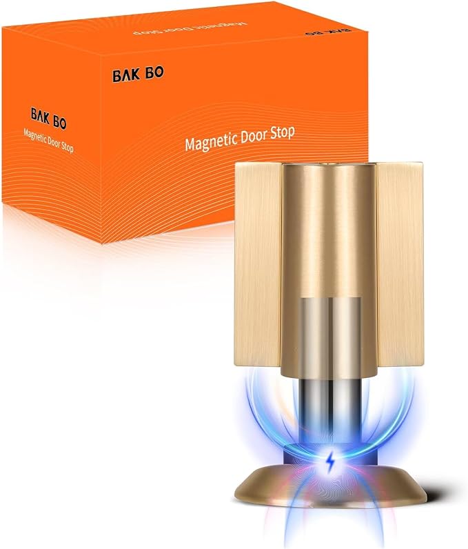 Bak Bo Magnetic Door Stoppers 4 Pack Bottom of Door Holder Keep Door Open No by BakBoHardware