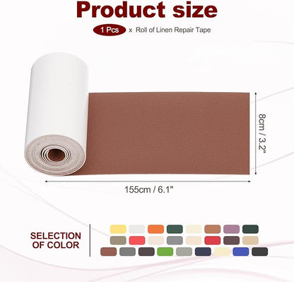 PATIKIL Leather Patches Tape for Furniture, 3.2 x 61 Inch Self Adhesive Vinyl - Image 2