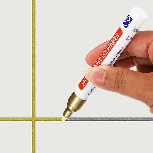 PATIKIL Grout Pen, 4 Pack Yellow Tile Marker Waterproof Grout Sealer Pen Tile - Image 7