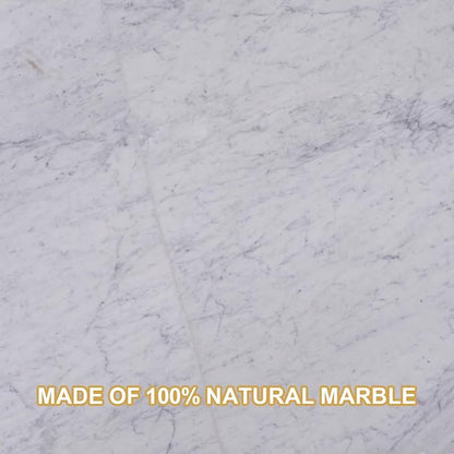 Koville Carrara Marble Paper Towel Holder Countertop, 6“ Genuine Stone Paper - Image 6