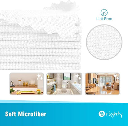 Orighty Cleaning Cloths Bulk, 200 Pack Shop Rags Reusable, Microfiber Cleaning - Image 2