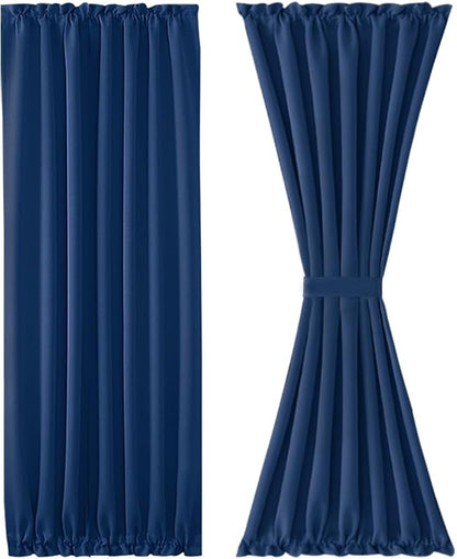 DWCN French Door Curtains – Rod Pocket Thermal Blackout Curtain - Image 7