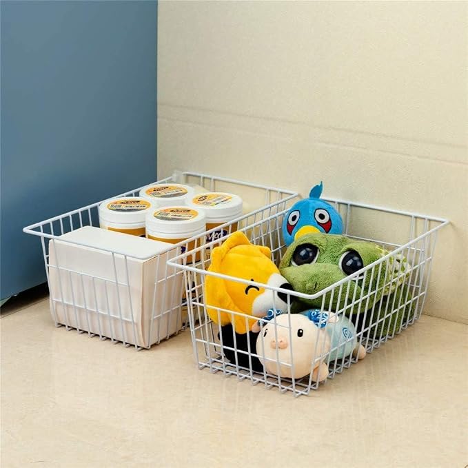 Slideep Freezer Baskets Farmhouse Organizer Storage Basket - Image 7