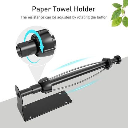 SetSail Paper Towel Holder, Single Hand Operable Paper Towel Holder Under - Image 2