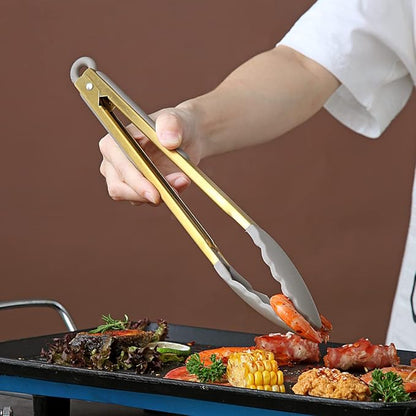 Gold Cooking Tongs, Berglander Heavy Duty Food Tongs - Image 7
