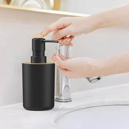 Soap Dispenser for Bathroom and Kitchen, 12oz Modern Minimalist Style Plastic - Image 2