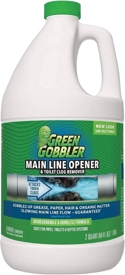 Green Gobbler Ultimate Main Drain Opener | Drain cleaner Hair Clog Remover | by GreenGobbler