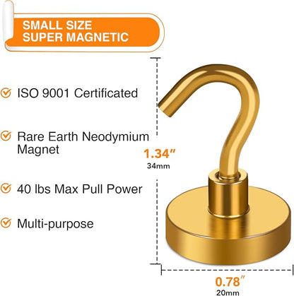 MIKEDE Magnetic Hooks Heavy Duty, 40 Lbs Magnet - Image 3