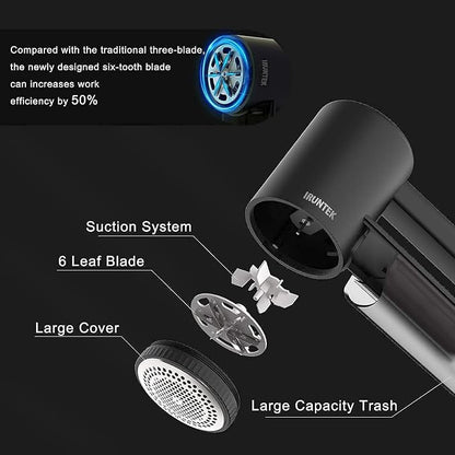 iRUNTEK Rechargeable Fabric Shaver & Lint Remover｜3-Speed Lint Shaver - Image 3