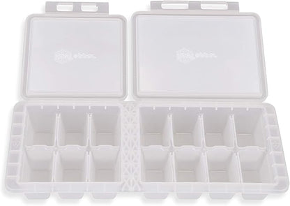 IceTopper Ice Cube Tray with 2 Attached Lids by MyTopper