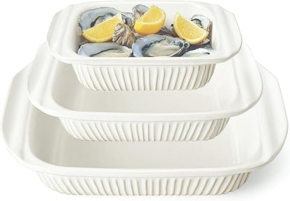 Artena Casserole Dishes For Oven, Ceramic Baking Dish, Large Lasagna Pan by Artena