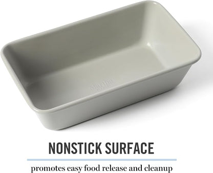 Martha Stewart Carbon Steel Nonstick 9 Inch Loaf Pan | Cool Gray | Deep Shape | - Image 3