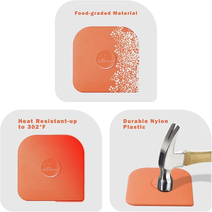 Pan Scraper, Non Scratch for Cast Iron, Pot and Pan Cleaning, Sturdy Scraper - Image 5