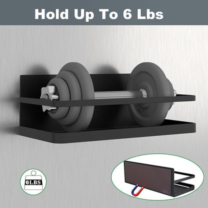 Magnetic Spice Rack Organizer Single Tier Refrigerator Spice Storage Shelf - Image 3