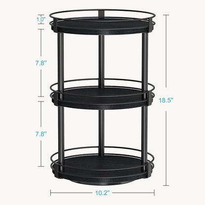 Snughome Lazy Susan Organizer, 3 Tier Rotating Spice Rack - Image 3