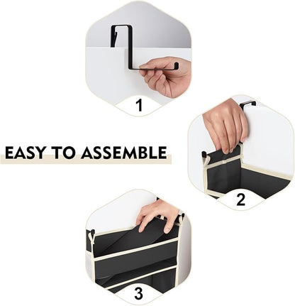 2 Pack Over The Door Hanging Organizer 5-Shelves and 10 Side Pockets, Over The - Image 6
