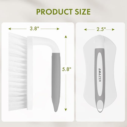 Amazer Scrub Brush for Cleaning Comfort Grip Shower Scrubber Flexible Stiff - Image 2