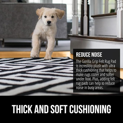 GORILLA GRIP Felt and Natural Rubber Stay in Place Slip Resistant Rug Pad - Image 4