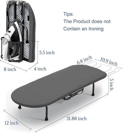 Tabletop Ironing Board with Iron Holder, RAINHOL Small Folding Ironing Board - Image 2