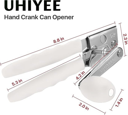 Commercial Can Opener, UHIYEE Hand Crank Can Opener Manual Heavy Duty - Image 7