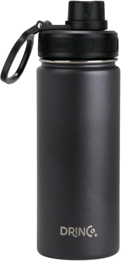 DRINCO Stainless Steel Water Bottle Spout Lid Vacuum Insulated Double Wall by Drinco