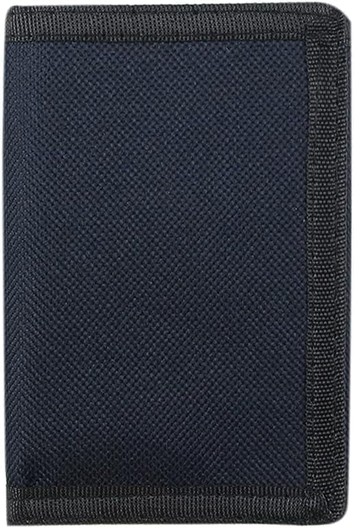 NEICY RFID Blocking Canvas Wallet for Men and Women - Camo Trifold Outdoor Sports Wallets with Magic Sticker for Teen Kids (Black Set)