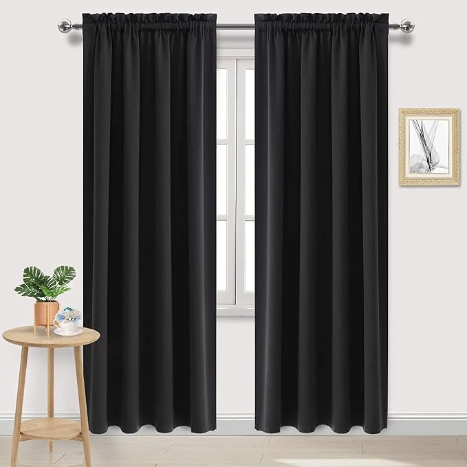 DWCN Blackout Curtains for Living Room Thermal Insulated, Energy Saving & Noise by DWCN