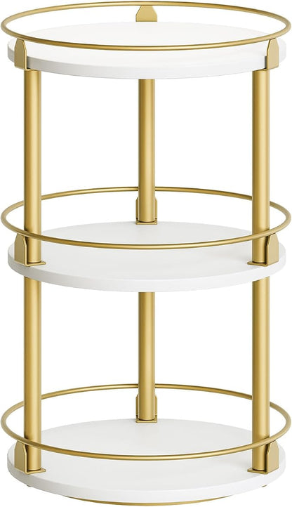 Yatiney 3-Tier Lazy Susan, Rotating Spice Rack, Spinning Organizer, Industrial by Yatiney