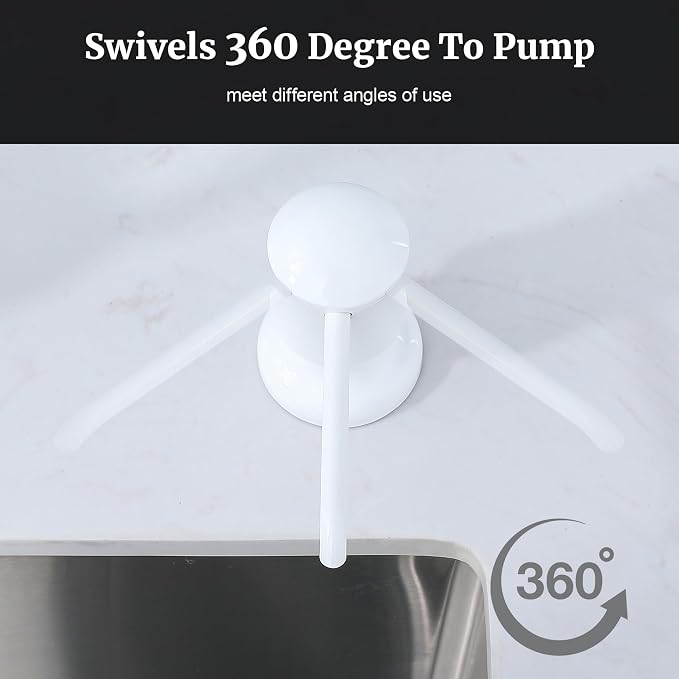 Sink Soap Dispenser for Kitchen Sink White Upgrade - Image 8