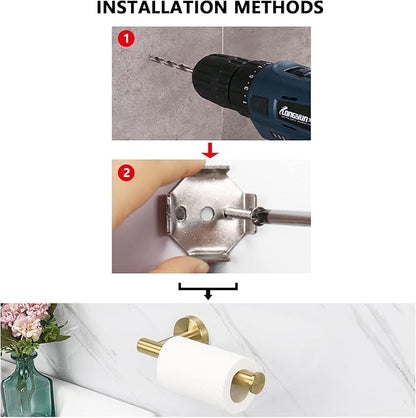 NearMoon Bathroom Toilet Paper Holder, Premium SUS304 Stainless Steel Rustproof - Image 8
