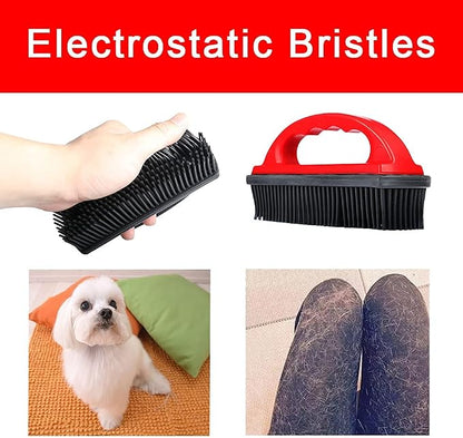 Rubber Pet Cat Dog Hair Removal Brush Lint & Hair Remover Brush, Silicone Lint - Image 4