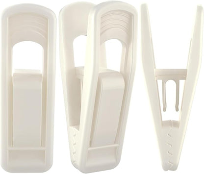 Hanger Clips for Velvet Hangers, Non-Slip Plastic Clips Pant Skirt Hanger Clips by TOFIIGREM