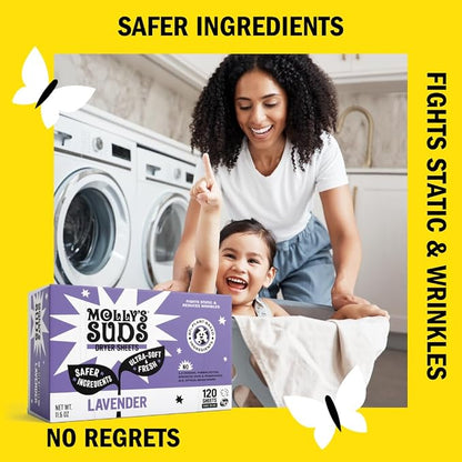 Molly's Suds Fabric Softener Dryer Sheets - Image 6