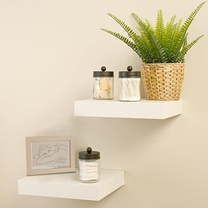 SheeChung Qtip Dispenser Holder 4pcs, Glass Apothecary Jars - Image 7