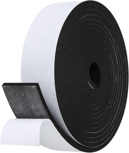 Weather Stripping Door Seal Strip- 2 Inch X 1/4 Inch X 16Feet, Strong Adhesive by Amzjjle