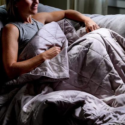 LUXOME Lightweight Blanket | 100% Rayon (Viscose) from Bamboo Fabric & Fill | Full/Queen - 86"x92" | Super Soft | Thermal-Regulating | Dove