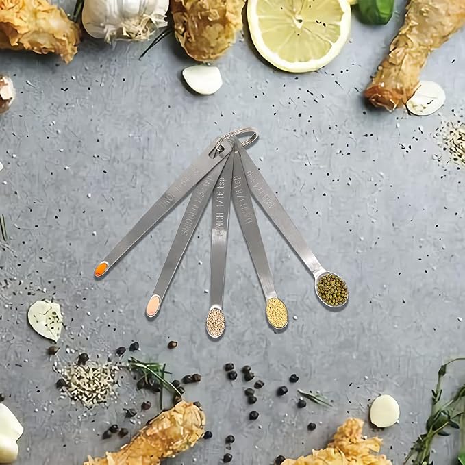 3PCS 1/8 Teaspoon Single Tiny Measuring Spoon, Small Individual Stainless Steel - Image 6