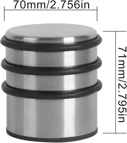 KINJOEK 4 Packs Heavy Duty Door Stopper, Solid Steel Door Stop No Need to Drill - Image 2