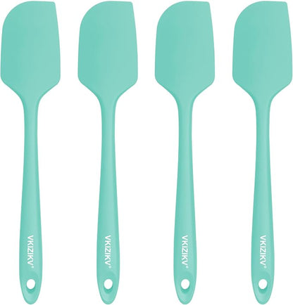 4 Pcs Silicone Spatula Set, 11.4 In, 600°F Heat Resistant Rubber Spatulas by Unknown