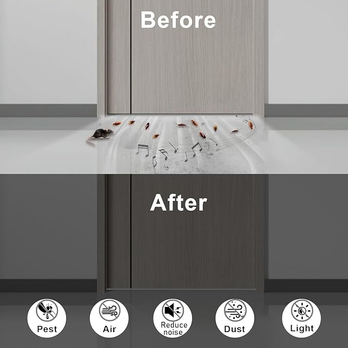 White Strong Adhesive Foam Sealing Weather Stripping, High Density Door - Image 3