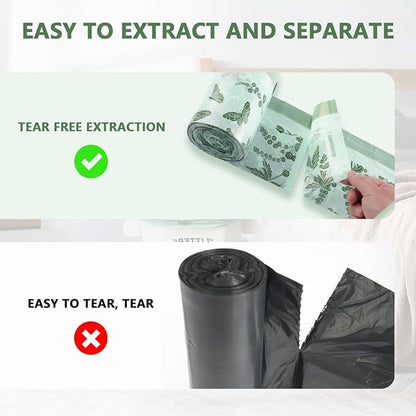 VOK 8 Gallon Trash Bags with Butterfly Printed & Sweet Wormwood Scent, - Image 3