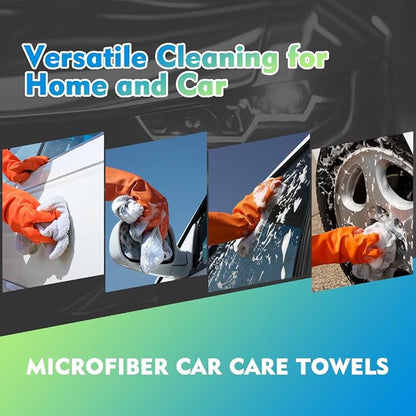 HOMEXCEL Microfiber Cleaning Cloth 20 Pack 11.5 x 11.5 inch Microfiber Towels - Image 4