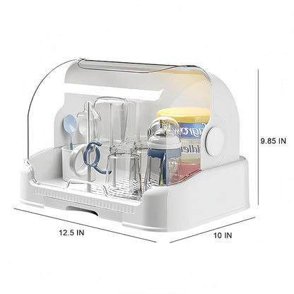 Zdolmy Baby Bottle Drying Rack Storage, Nursing Bottle Storage Box Organizer - Image 4